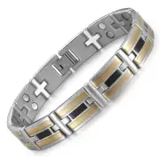 Bracelet for Men Stainless Steel with Strength Magnets (3500 Gauss) Wristband...