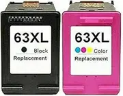 Generic 63XL Black + Colour Ink Cartridges HP63XL for HP DESKJET 1110 1112 2130 2131 2132 3630 3632 HP Envy 4520 4522 4523, 4524 HP OFFICEJET 3830 4650 5220 5230