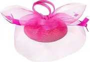 [Healeved] Elegant Cocktail Hat for Women Vintage Mesh Fascinator Headwear for Weddings Tea Parties Formal Events Stylish Headband Accessory