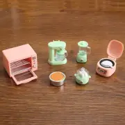 Pretend Play Dollhouse Kitchen Supplies Mini Microwave Oven Children Toy