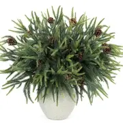 24in Christmas Norfolk Pine Stems Real Touch Artificial Norfolk Pine Branches...