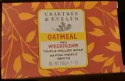 Crabtree & Evelyn OATMEAL And WHEATGERM Triple Milled Soap 7 oz.