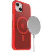OtterBox Apple iPhone 13 Symmetry Series+ Clear Antimicrobial Case for MagSafe - In The Red (77-85646)