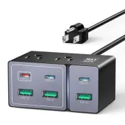 USB C Charger Block Charging Station: 8 Port 160W Charging Hub for Multiple D...