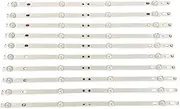 LVNVNZBZDA 10pcs/Set LED Strip Fit for NES0NS 50F570T2 Fit for AKAI AKTV505 TI4910DLEDDS C50ANSMT-4K DS50M73-DS07-V01 2W2006-DS50M7301-01 ATE-49B4744K