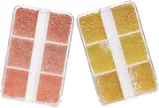 Baluue D Nail Art Beads Set Metal Nail Charms Packs Round Mini Beads for DIY Women Girl