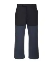 Thom Browne Panelled Straight Leg Pants 1,2,3,4 navy blue