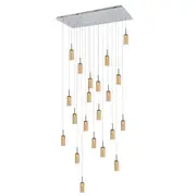 Annie LED 21L Large Glass Pendant Lights Amber | Marden Designer