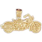 14K Gold Chopper Charm
