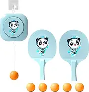Door PingPong Game for Kids, Adjustable Portable Set Door Table Tennis Trainer Set, Doorway Game with Racket Training Interaction PingPong Trainer for Kids