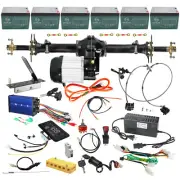 860mm Rear Axle Assembly 72V1500W Differential Motor Full kit Golf Cart bike ATV