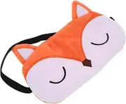 Baluue Fox Pattern Sleeping Eye Mask for Women Lightproof Cartoon Eye Patch Comfortable Elastic Band for Deep Sleep Home Accessory for Relaxation and Napping