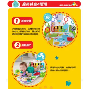 Fisher-Price 費雪 可愛動物鋼琴健身器【佳兒園婦幼館】