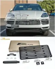 EOS Plate For 19-Up Porsche Cayenne | Full Size Front Tow Hook License Bracket (for: Porsche)