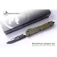 Microtech Ultratech S/E 綠G10手榴彈紋黑鋁柄彈簧刀 (M390鋼)-MT 121-1FRGTODS