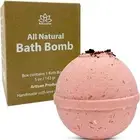 1 “Rose Garden” Bath Bomb with Epsom Salt and Apricot Kernel Oil - Handmade