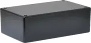 UBI Black ABS Plastic Jiffy Box plastic lid with countersunk holes