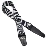 MusicULTD Black & White Zebra Stripes Animal Pattern Guitar Strap