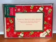 Holiday Place Christmas Photo Snowmen Gifts Candy Canes Greeting Cards 12 Blank