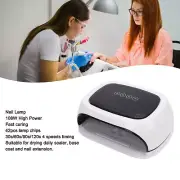 Gel Nail Light 108W 42pcs Lamp Chips 4 Timers Infrared Intelligent Sensor Nail