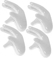 ULTECHNOVO 4pcs Hand Shaped Ceramic Egg Holder for Boiled Eggs for Kitchen Decor Safe for Everyday Use