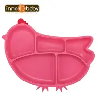 在飛比找博客來優惠-Innobaby 歡樂小雞矽膠防滑餐盤(桃紅)