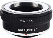 K&F Concept Manual Lens Adapter for M42 Lens to Fujifilm Fuji X FX Cameras Body
