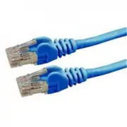 Dynamix PLE-C6A-1 Cat6 RJ45 Patch Lead - 1m - Blue UTP - T568A - 250MHz - 24AWG - Slimline - Snagless - Gold Plated [PLE-C6A-1]