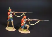JOHN JENKINS SEVEN YEARS WAR 1756 - 1763 WBS-03 TWO BRITISH SEPOYS SKIRMISHING