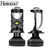 H4 9003 LED Headlight Mini Projector Lens Kit Bulbs 45W 8000LM Lamp Hi/Lo 6000K