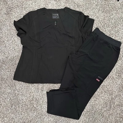 NWT Pledge 5 Scrub Pant Top Set 3XL Black