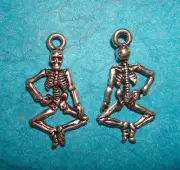 Pendant Skeleton Charm Halloween Charm X-Ray Charm BOO! Day of the Dead Charm