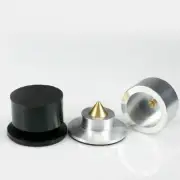 4PCS Aluminium&Brass Speaker Spike + Pad Isolation Stand Feet for HiFi Audio Amp