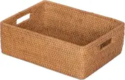 Rattan Shelf & Basket, Wicker Storage Basket, Ideal for Kitchen Storage Baskets