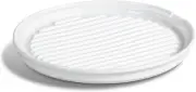Bacon Rack Ceramic Cooker Oven Maker Microwave Meat Cooking Crisp 10" Plate