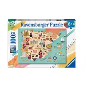 100pc Ravensburger Map of Spain and Portugal Jigsaw Childrens Puzzle Pieces 6Y+