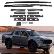 Fits for Mazda BT-50 2020-2024 2PCS Roof Rack Rails Black Roof Rack Bars