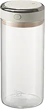 CARRORABI Coffee Bean Holder - Glass Food Storage Container,Leak-proof Vacuum Coffee Canister, Coffee Storage Container With Airtight Lid Seal For Beans, Tea, Flour(1700ml)
