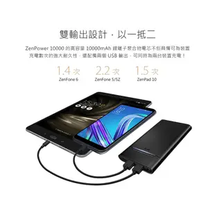 【ASUS】 ZenPower 10000 Quick Charge 3.0行動電源(原廠公司貨)