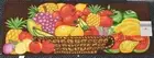 EXTRA LONG PRINTED NYLON RUG RUNNER (18" x 48") FRUITS IN BASKET, rectangle, ST