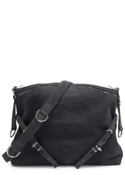 Givenchy Voyou Medium Denim Shoulder bag - Black One Size