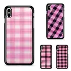 Flexible Cover Red gingham plaid pattern For iPhone XS 11 12 13 14 15 16 Pro Max