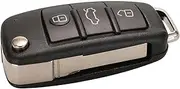 TPHJRM Semi Intelligent Remote Key 3 Button Folding Flip Smart Car Key,for Audi A6 A6L