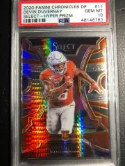 2020 CHRONICLES SELECT HYPER PRIZM /49 DEVIN DUVERNAY RC ROOKIE PSA 10 POP 1