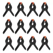 12Pcs Plastic Spring Clamps Heavy Clip 4.5" Professional Muslin Clamp