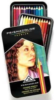 Prismacolor Premier Colored Pencils - 36 pencils in Metal Tin