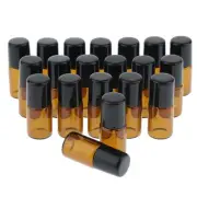 0pcs Mini Refillable Empty Essential Oil Perfume Roller Ball Bottles