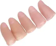 Vaguelly 5pcs Artificial Thumb Sleeve Fidget Fidget Ring Fake Thumb Fake Props Thumb Brace Hand Kit Fake Fake Playthings Glue Caps Rubber