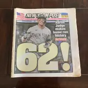 Aaron Judge New York Post Record-breaking 62 Home Runs Edition!