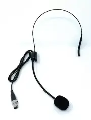 Headset Microphone for AKG Samson Wireless Mic System w/ mini XLR 3 pin Black